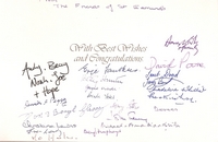 Picture of Card from well wishers